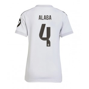 Real Madrid David Alaba #4 Hjemmebanetrøje Dame 2025-26 Kortærmet